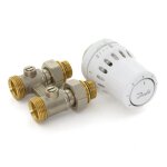 Kit thermostatique avec t�te m30x1, 5 et raccord en h type rlv - kb - react? danfoss