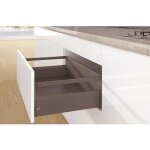 Kit tiroir tringles arcitech - profil h126 mm - dos h218 mm - anthracite - l270 mm hettich