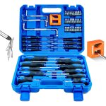 Kit tournevis 51 pices, set tournevis de precision et tournevis torx, cruciforme, plat, lot tournevis ...