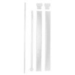 Kit tringle plate rallonge pour horga thirard - blanc - h. 3m - 00032321