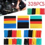 Kit de tubes thermor�tractables, 328 pi�ces, 8 tailles, gaine de c�ble electrique assortie, gaine de ...