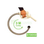 Kit vidange cuve eau 1000 l s100x8 - tuyau 3 m + pistolet