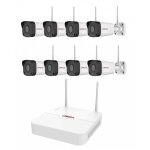 Kit vido surveillance wifi 8 camras, disque dur 2 to
