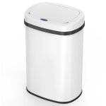 Kitchen move - poubelle automatique inox blanc 58l bat - 58ls06a white ss