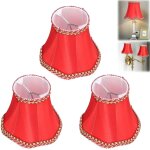 Kjakl - 3 pices abat - jour en tissu, e14 petits abats - jour lampe couvercle lampe abat - jours  pince ...