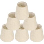 Kjakl - 6 pices abat - jour pour lampes de table lampe, abat jour clip, abat jour , remplacement abat ...