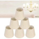 Kjakl - 6 pices abat - jour pour lampes de table e14 abat - jours  tissu pour table de chevet petit ...
