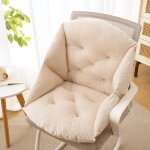 Kjakl - coussin de chaise avec dossier sige coquille fauteuil velours douillet elastique impermeable ...