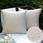 Kjakl - taie d'oreiller extrieure impermable en polyester doux avec surface hydrofugfe housse de coussin ...