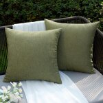 Kjakl - taie d'oreiller extrieure impermable en polyester doux avec surface hydrofugfe housse de coussin ...
