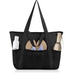 Kkahq - sac de plage grand, sa - c en main en maille, s - ac en filet impermable, sac de piscine avec ...