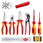 Knipex assortiment de 10 outils - electricit� - 1000v - 00 20 90 v01