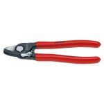 Knipex coupe - c�bles avec ressort d'ouverture gain�es en plastique 165 mm - 95 21 165 sb
