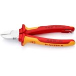 Knipex pince coupante de c�t� isol�es par gaines bi - mati�re, certifi�es vde 180 mm - 70 06 180 t