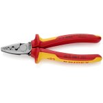 Knipex pince  sertir pour embouts de cble vde 180 mm - 97 78 180 sb
