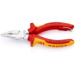 Knipex pince universelle  becs demi - ronds avec oeillet de fixation 145 mm - 08 26 145 t
