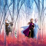 Komar photo mural frozen friends forever 368x254 cm bleu Komar photo mural frozen friends forever 368x254 cm bleu