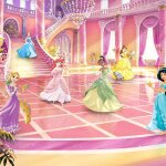 Komar photo mural glitze party princess 368x254 cm rose