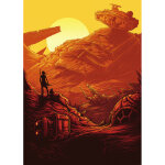 Komar - poster g�ant intiss� star wars jakku destructeur d'�toiles - 200 x 280 cm