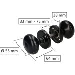 Kotarbau� poign�e de porte pivotante noire equipement id�al pour les portes lat�rales de garage dans ...