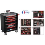 Ks tools 824. 6298f servante d'atelier 6 tiroirs quipe de 298 outils