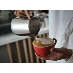 Kueatily 350ml pot  lait 304 acier inoxydable pichet  lait gravure gradu  l'intrieur pour faire ...
