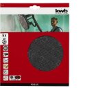 Kwb cap grille papier abrasif pour ponceuse � long col Ø 225 mm grain k - 80