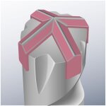 Kwb m�ches cross - tip pour marteaux perforateurs, pointe � 4 clavettes, 18. 0 mm - 264018