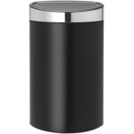 Kyaoayo - 114847 touch bin poubelle avec seau intrieur acier inoxydable noir mat 43, 5 x 30, 2 x 72, ...