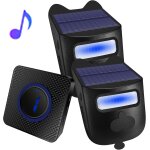 Kyaoayo - alarme solaire sans fil pour alle - rsistant aux intempries - dtecteur de mouvement - carillon ...
