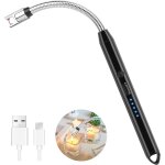 Kyaoayo - allume bougie electrique, usb briquet electrique rechargeable, avec affichage de batterie led, ...