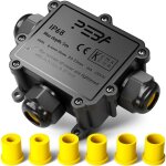 Kyaoayo - boîte dérivation etanche extérieur ip68, connecteur etanche etanche a 3 voies pour câble de ... Kyaoayo - boîte dérivation etanche extérieur ip68, connecteur etanche etanche a 3 voies pour câble de ...