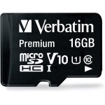 Kyaoayo - carte mmoire microsdhc premium 16 go noire avec adaptateur - pour capture vido en full hd ...