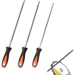 Kyaoayo - lime tronconneuse, 3 pcs lime a rpe en mtal, lime chaine tronconneuse, affutage chaine de ...