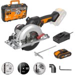 Kyaoayo - nitro scie circulaire sans fil brushless 20v wx531, lame 120 mm, coupe 46 mm, idale parquet, ...