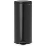 Kyaoayo - poubelle 30l newicon - poubelle a pdale avec seau en plastique - grande poubelle base antidrapante ...