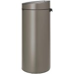 Kyaoayo - poubelle touch bin unie new, 30l - acier inoxydable platinium