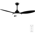 Kyaoayo - - ventilateur de plafond avec lumire energysilence 4800 light black - 36 w, diamtre 122 cm, ...