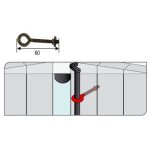Lacet crou torbel pour espagnolette cataphorse - 745603