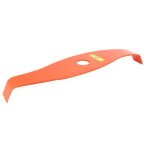 Lame 2 dents ronces, courbe orange pour d�broussailleuse. coupe 315mm, al�sage: 25, 4mm, �p: 4mm.