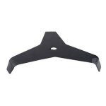 Lame 3 dents ronces d�broussailleuse - coupe 300mm, al�sage: 20, 0mm, �p: 4mm, largeur 310mm.