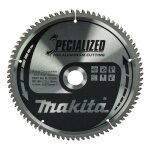 Lame carbure ''specialized'' pour aluminium, pour scies sur table makita b - 33386, 260 / 30 / 80