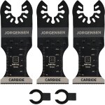 Lame de scie oscillante, jorgensen, 3 pieces, coffret des accessoires d'outil multifonction oscillant, ...