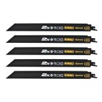 Lames scie sabre dewalt dt2409l - qz; 5 unit�s