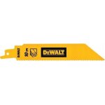 Lames scie sabre dewalt dt90384 - qz; 152 mm; 5 unit�s
