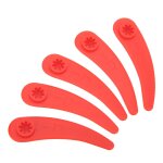 Lames de tondeuse  gazon abs, flexibles, coupe rapide, pour bosch rouge, 25 pices