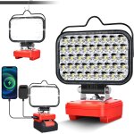 Lampe pour batterie einhel - l 18 v - projecteur de chantier clair - lampe de poche led portable - pour ...