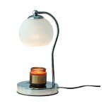Lampe chauffe - bougie en verre avec minuterie, chauffe - cire moderne pour cire parfume, chauffe - ...