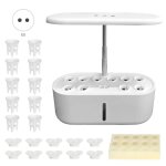 Lampe de croissance hydroponique 24w, 104 led, avec pompe a eau, pour plantes en pot. white eu plug