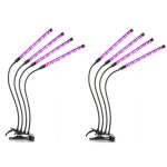 Lampe led de croissance pour plantes avec tiges flexibles paquet de 2